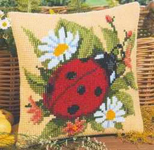 Embroidery Lady Bug - Uğur böceği 22-22 Çapraz Dikiş Kiti