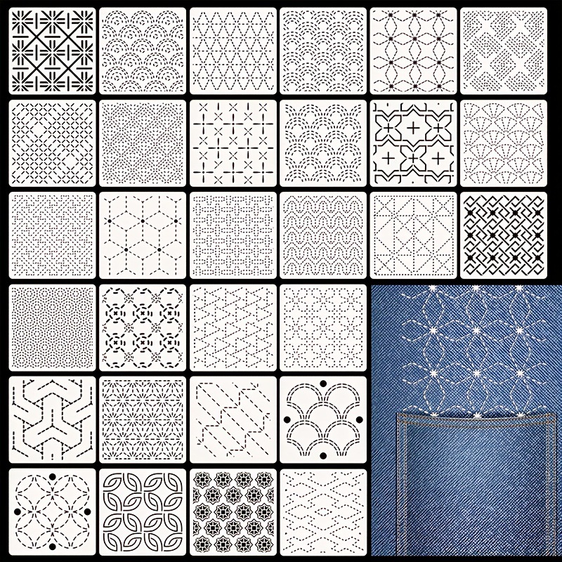 Embroidery Meaning - 30 adet nakış şablonları DIY nakış