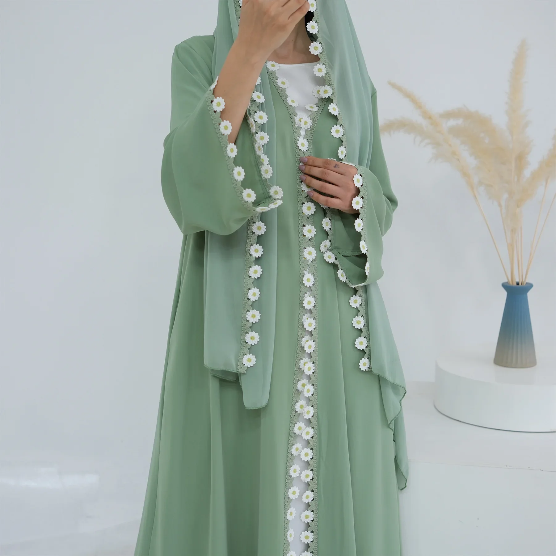 Çiçekli Dubai Abayaları Türkiy - Embroidery Kebaya incelemesi ve fiyatı