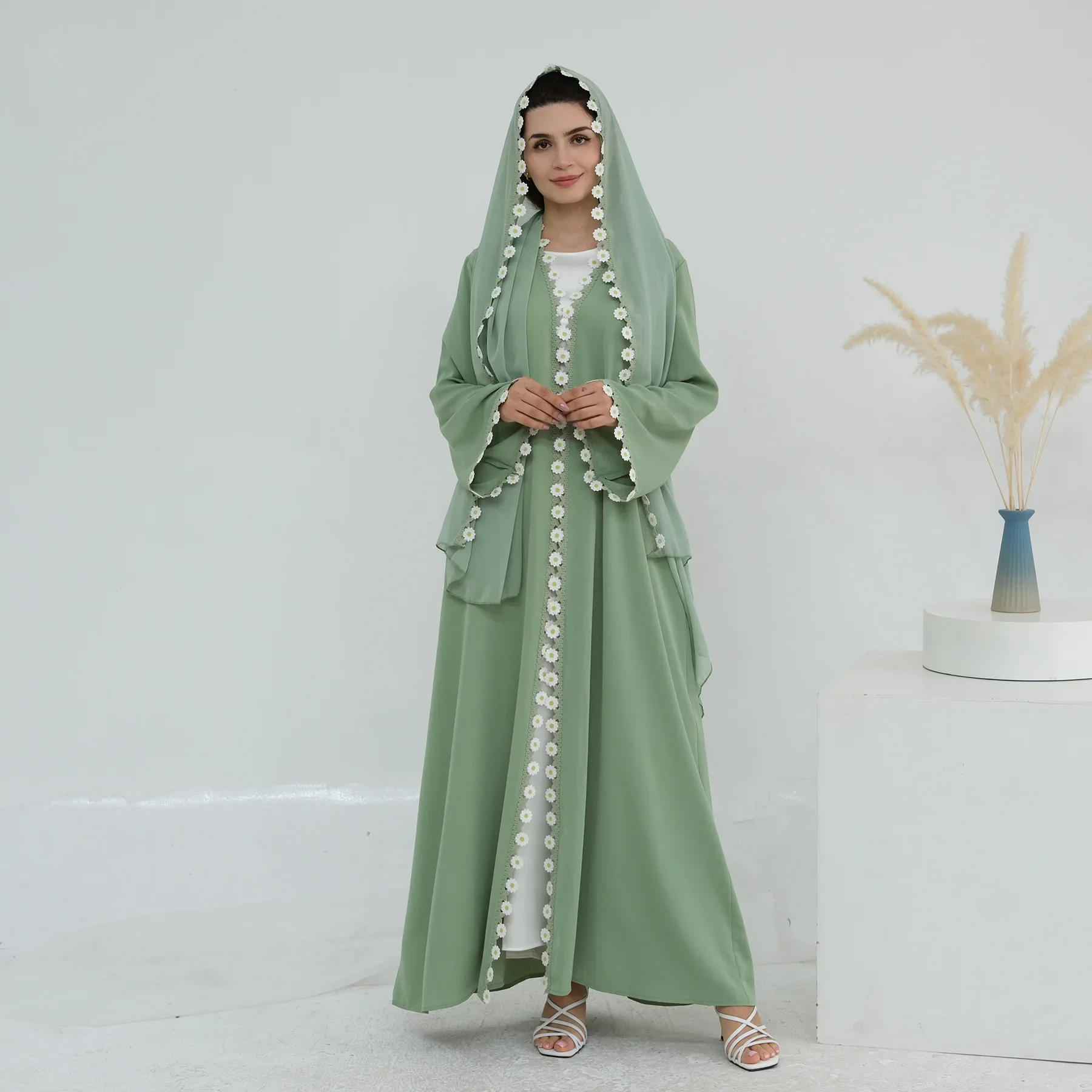 Çiçekli Dubai Abayaları Türkiy - Embroidery Kebaya incelemesi ve fiyatı