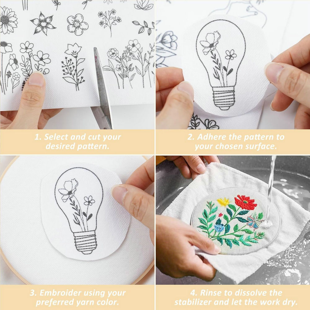 4 Yaprak Suda Çözünür Nakış De - Embroidery Meaning incelemesi ve fiyatı