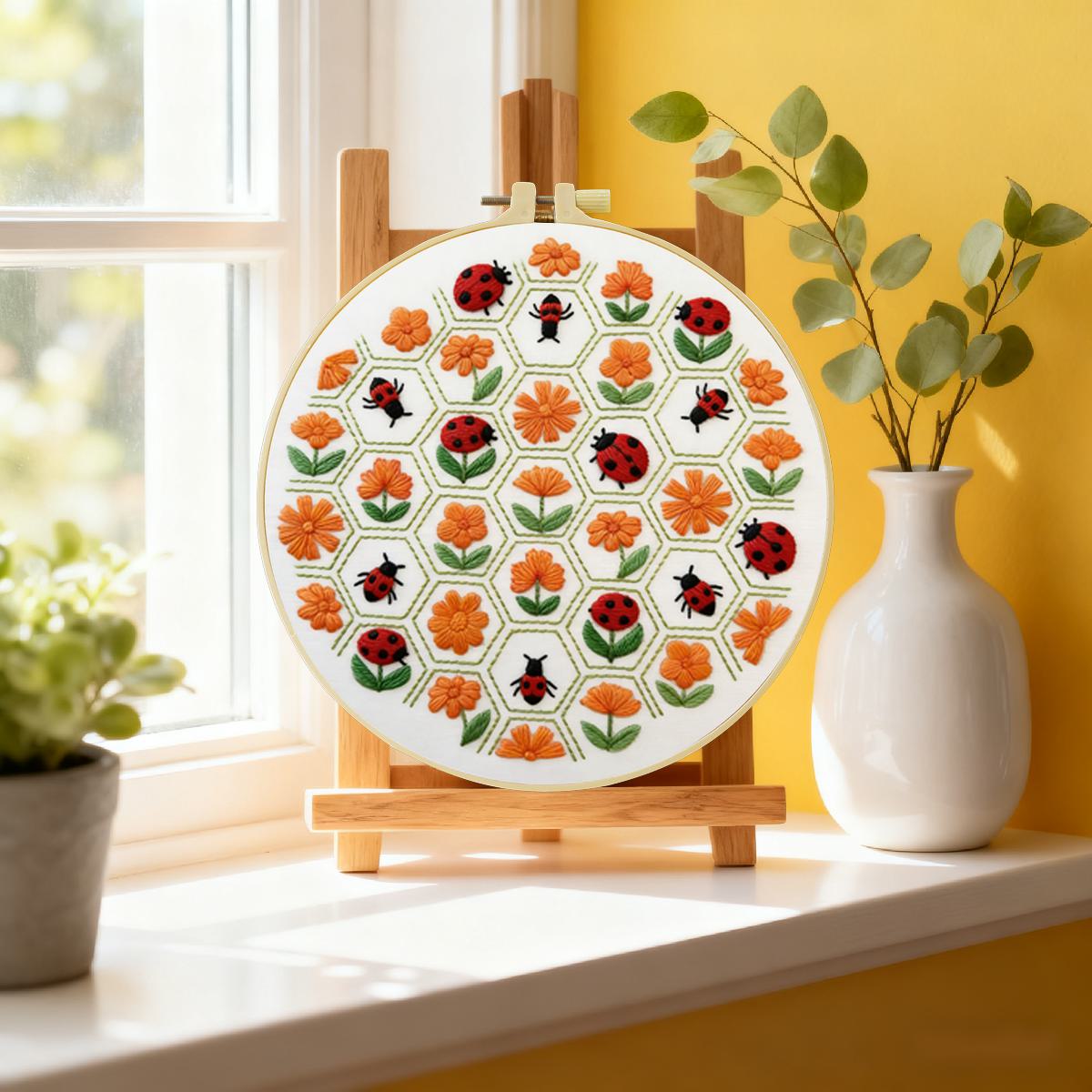 1 adet 20X20CM/15X15CM 7.87/6. - Embroidery Lady Bug incelemesi ve fiyatı