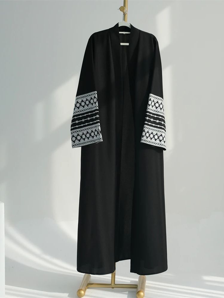 Ramazan Eid Siyah Açık Kimono  - Embroidery Kebaya incelemesi ve fiyatı